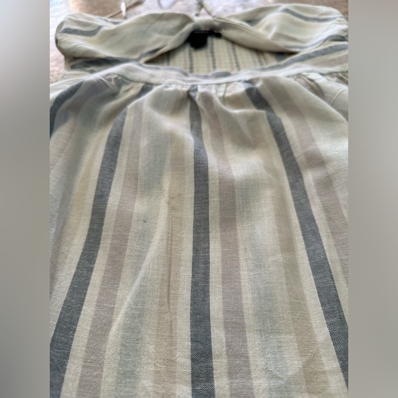 Forever 21 Striped Linen Blend Midi Dress Size M - Picture 10 of 11